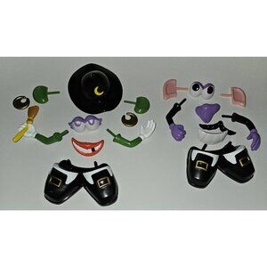 Mr Potato Head Witch Pumpkin Push Ins Halloween Decor Jack O Lantern ~ 19 Pieces